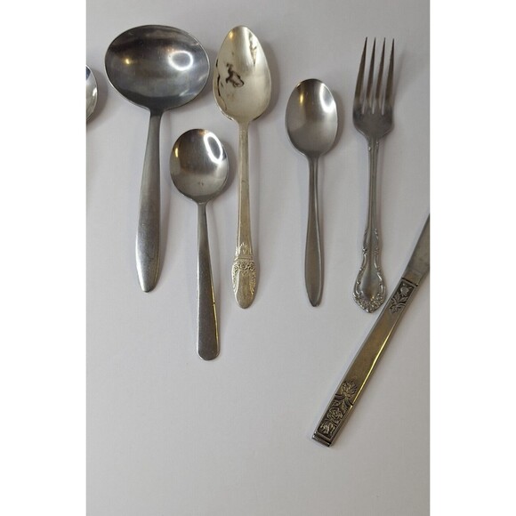 Vtg Stainless Steel Silverware WALCO, DELCO ,IMPERIAL ,HULL ,DIANA ,ROGERS BROS. - Picture 3 of 11